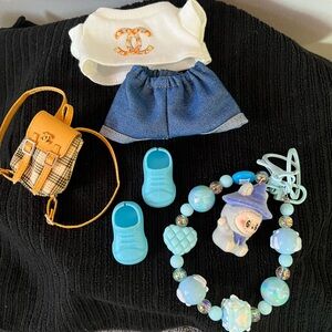Labubu  outfit with accessories